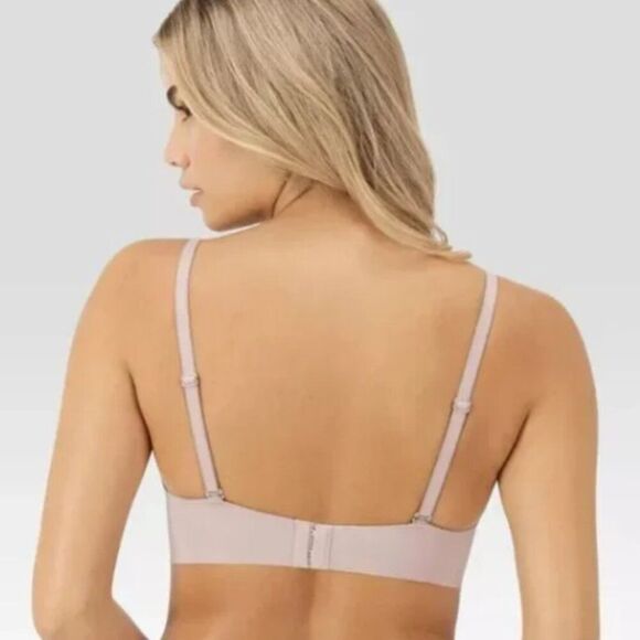 MAIDENFORM SIZE 3XL MESH TRIM TRIANGLE BRALETTE MBT105  EVENING BLUSH - Picture 2 of 10